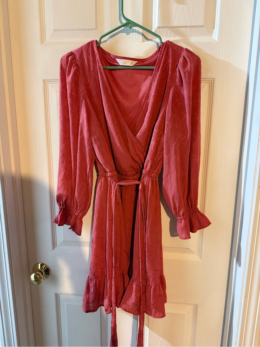 LC Lauren Conrad Dusty Rose Wrap Dress Robe